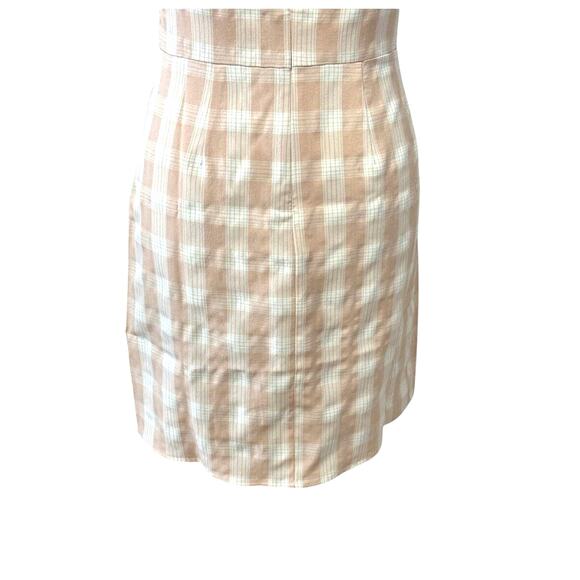 BP. Sundress Square Neckline Mini Adjustable Spaghetti Strap Plaid Pink W M NWOT - Picture 5 of 7